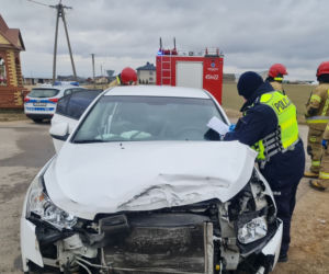 Trzcianne. Wypadek na skrzyżowaniu - 8 marca 2022 r.