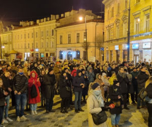 Lublin: protest wobec rosyjskiej agresji na Ukrainę