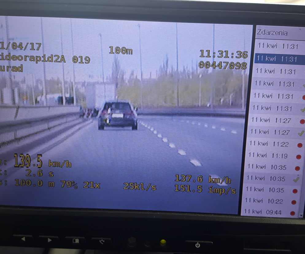 Prawie 140 km/godz. na Moście Pionierów