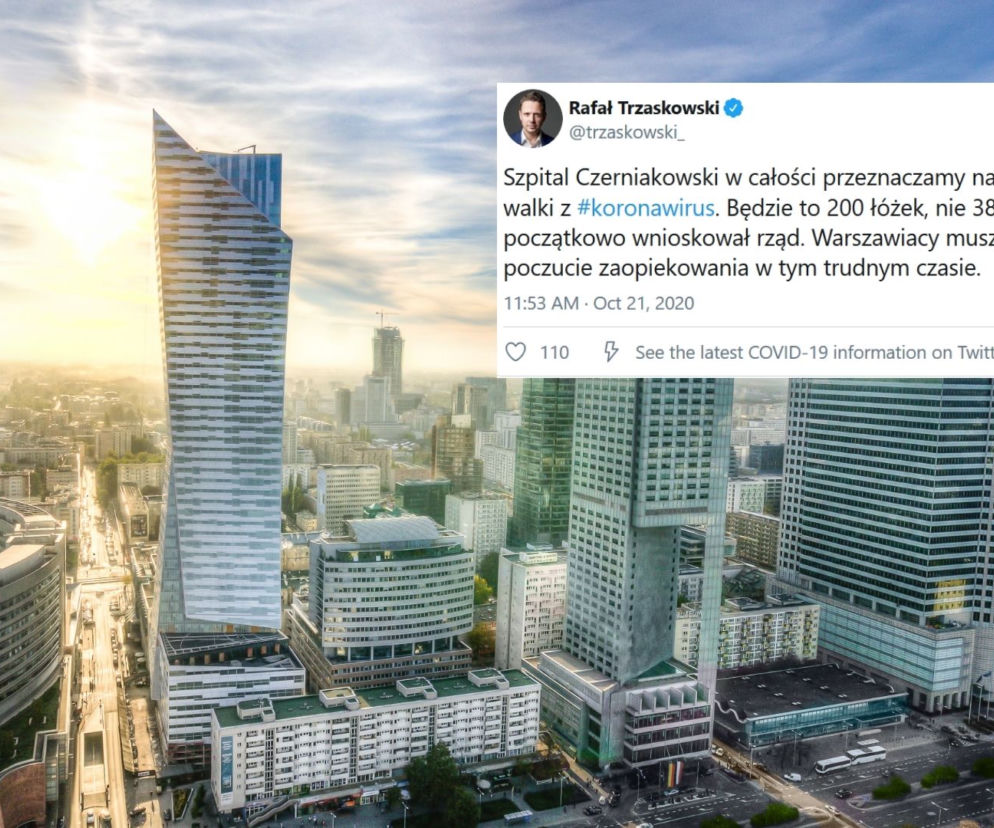 Szpital Czerniakowski będzie szpitalem jednooimiennym! To tam leczyć będzie się chorych na COVID-19!