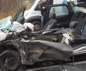 Wypadek na drodze wojewódzkiej nr 201