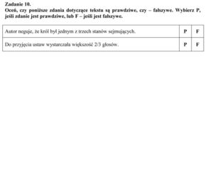 Próbny egzamin gimnazjalny - Historia i WOS
