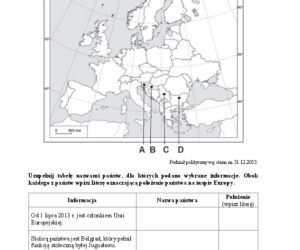 Arkusz geografia podstwowy matura 2014
