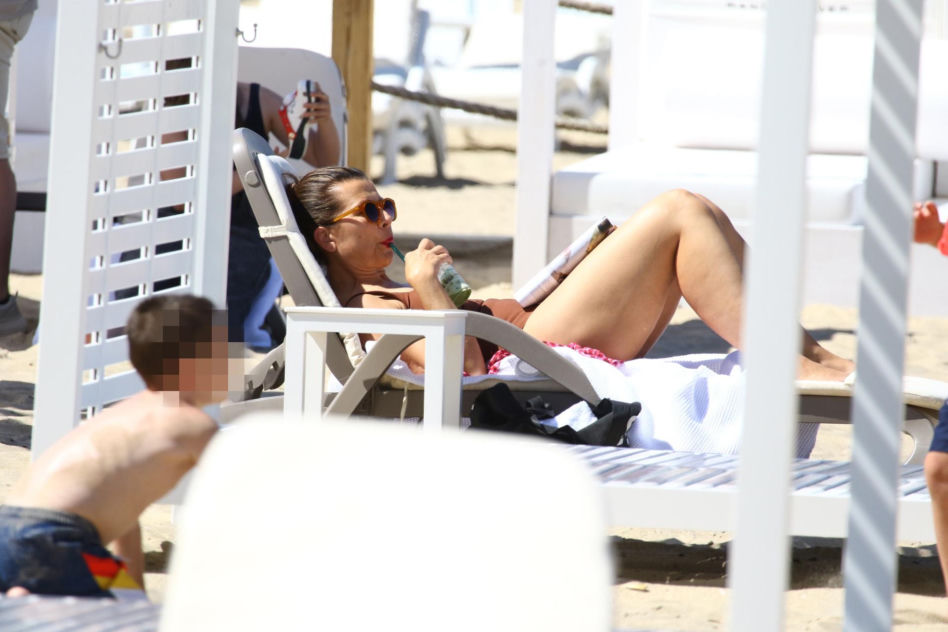 Katarzyna Herman na plaży