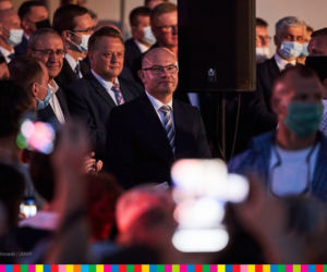 Premier Mateusz Morawiecki przyjechał na Podlasie i rozdaje czeki 