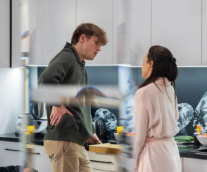 Pierwsza miłość, odcinek 4205: Julita (Dagmara Bryzek), Radek (Karol Biskup)