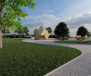 Wizualizacje parku południowego w Gliwicach