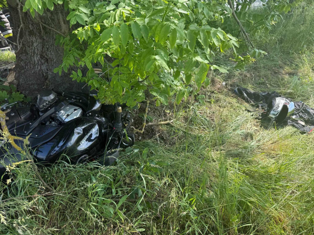 Wypadek motocyklisty pod Kościanem