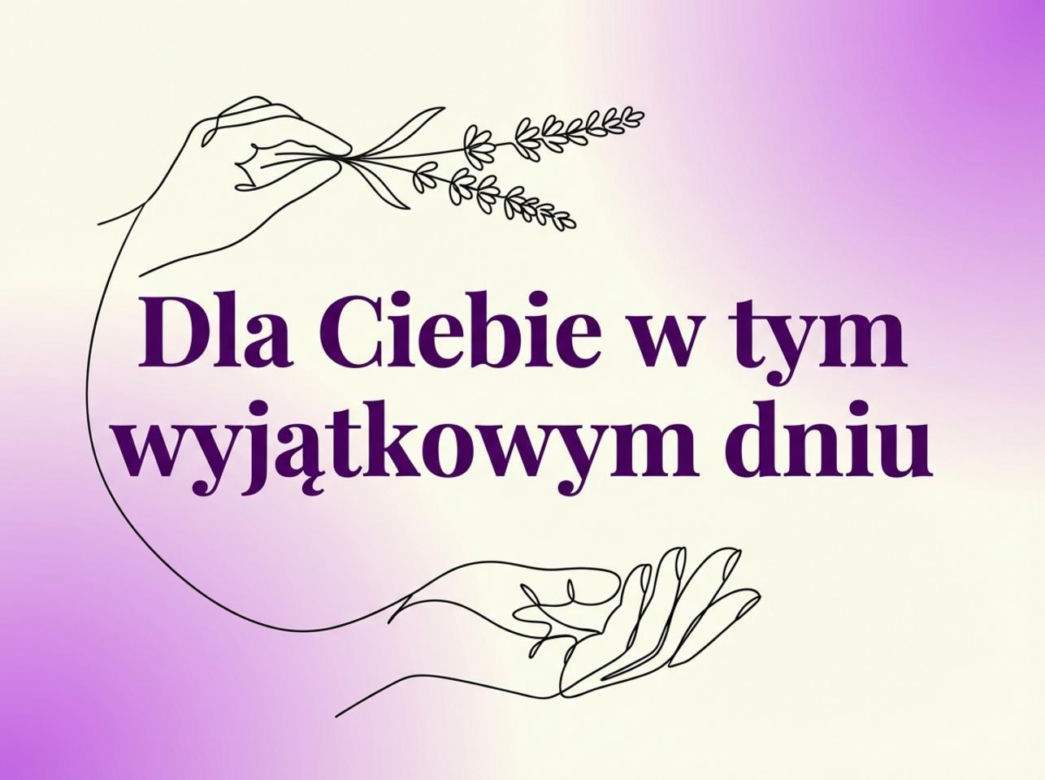 Minimalistyczna dłoń z lawendą na Dzień Kobiet