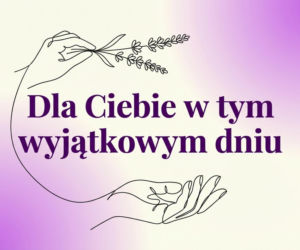 Minimalistyczna dłoń z lawendą na Dzień Kobiet