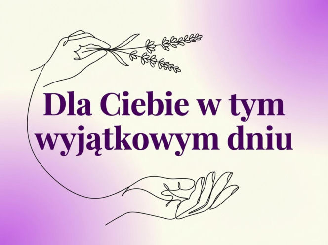 Minimalistyczna dłoń z lawendą na Dzień Kobiet