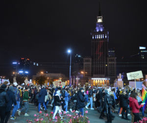 Protest kobiet w centrum Warszawy