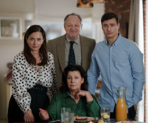 Przyjaciółki 19 sezon. Zuza (Anita Sokołowska), Hubert (Tomasz Dedek), Stefa (Dorota Kolak), Błażej (Mateusz Damięcki)