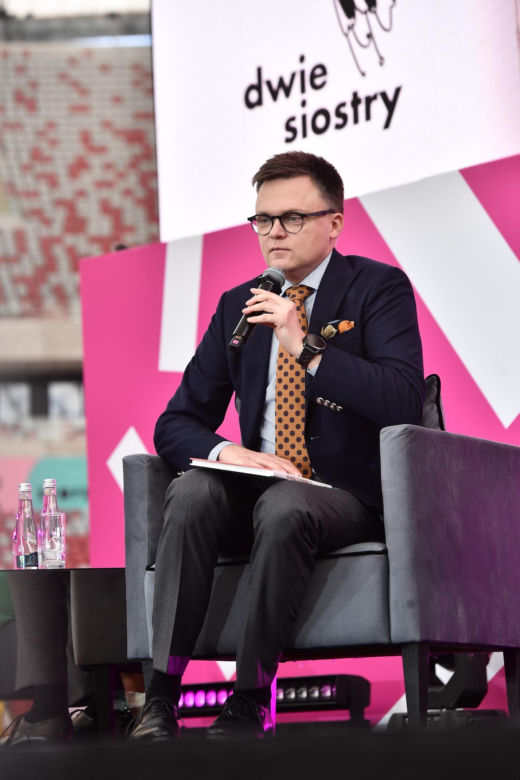Szymon Hołownia na targach Vivelo