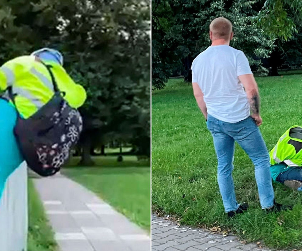 Rabunek na budowie. Złodziej z łupem ucieka przez płot. Wszystko się nagrało!