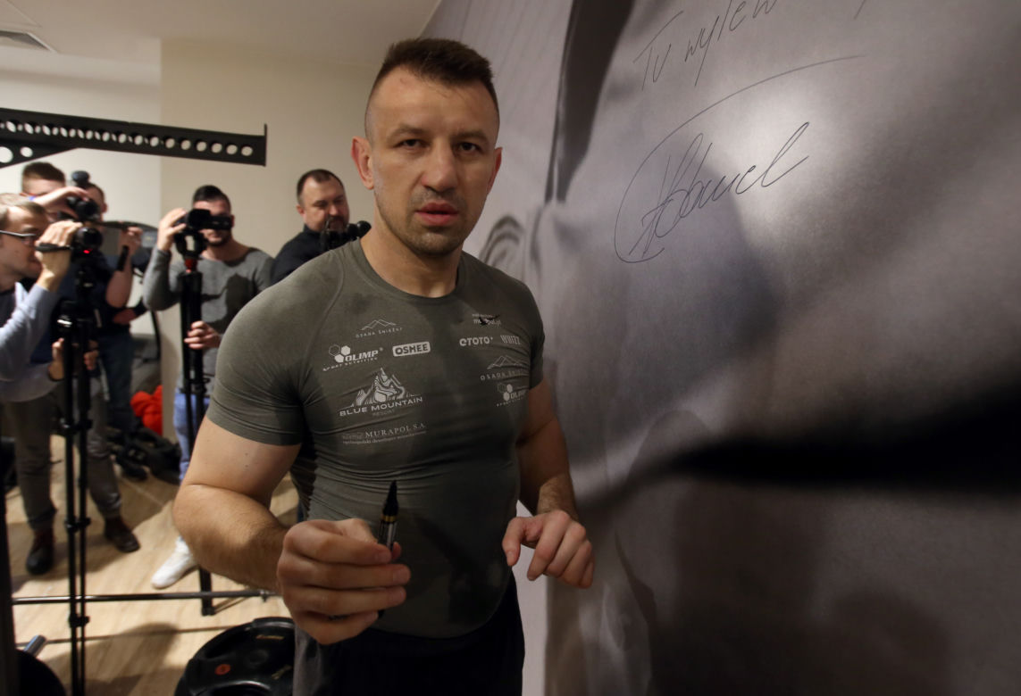 Tomasz Adamek na treningu
