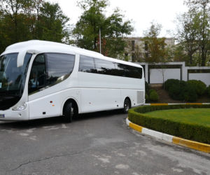 Przyjazd piłkarzy do hotelu Mak Albania