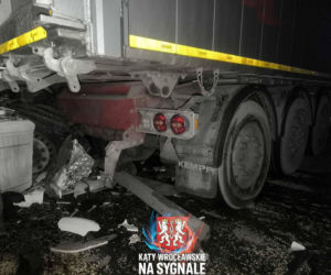 Wypadek na 141. kilometrze A4 pod Wrocławiem