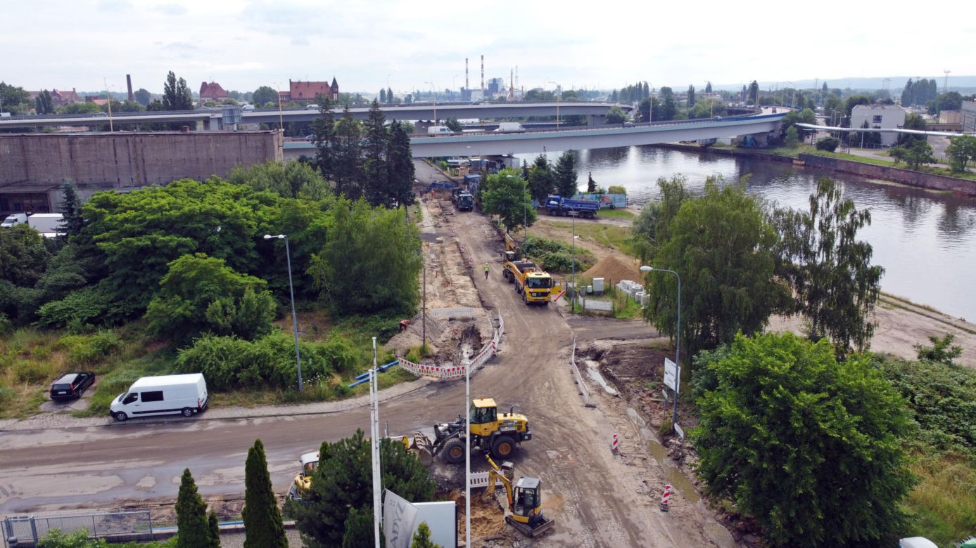 Przebudowa dróg na Międzyodrzu - lipiec 2021