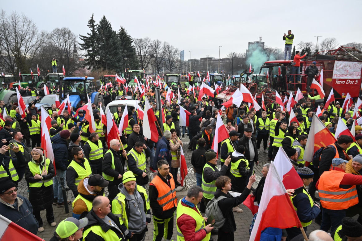 Wrocław. Protest rolników.