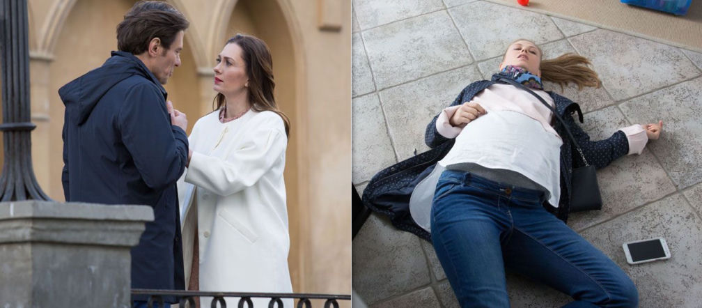 Na dobre i na złe odcinek 674, Ola (Anna Karczmarczyk), Lena (Anita Sokołowska), Staszek (Marcin Kwaśny)