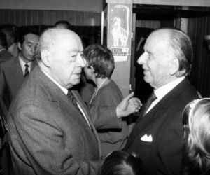 Józef Cyrankiewicz (po lewej)