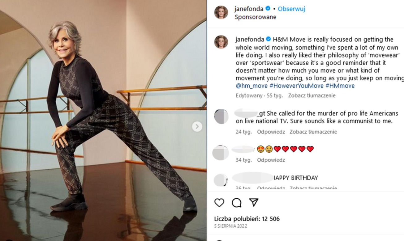 Jak dziś wygląda gwiazda aerobiku Jane Fonda? Ma 85 lat i zachwyca formą [FOTO]