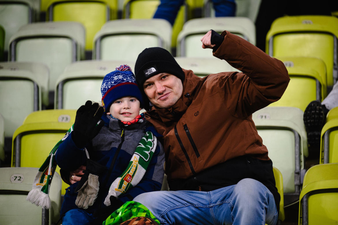 Lechia Gdańsk - Cracovia, zdjęcia kibiców z meczu 20. kolejki PKO BP Ekstraklasy