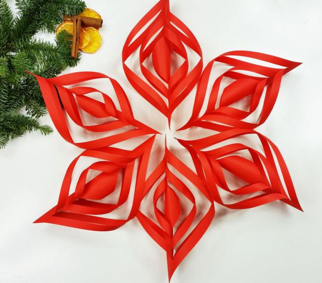 Gwiazda świąteczna z papieru ZRÓB TO SAM