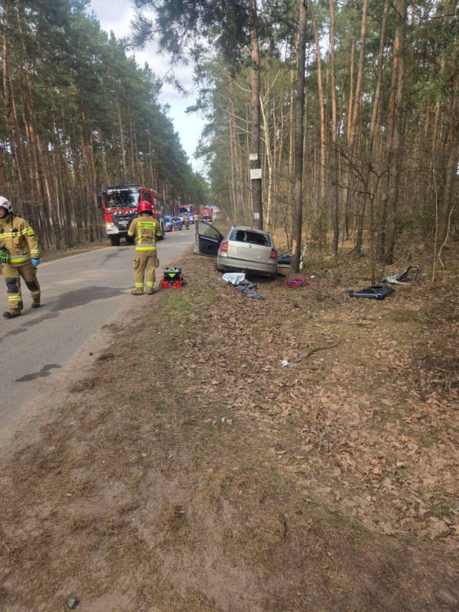 Wypadek w okolicach miejscowości Popielżyn-Zawady (31.03.2026)