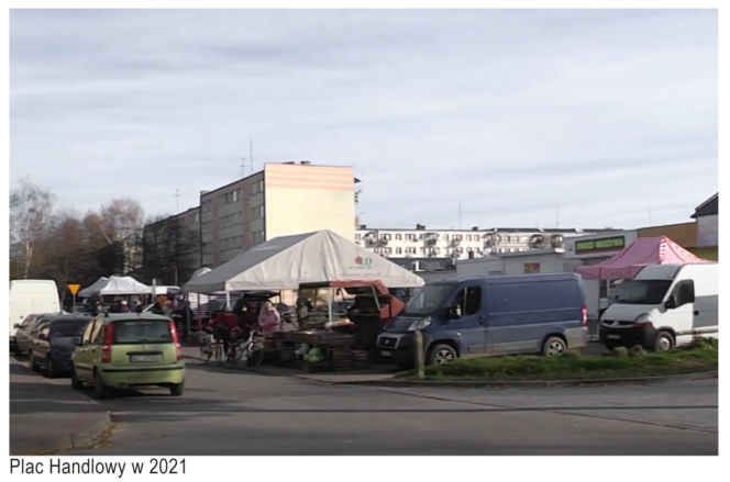 Plac Handlowy w Gorzycach przed przebudową