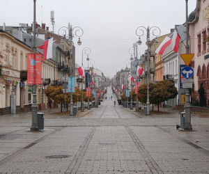 Ulice Kielc w dniu Święta Niepodległości 2020