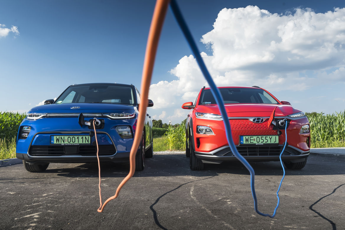 Hyundai Kona Electric 39,2 kWh 136 KM Premium & Kia e-Soul 64 kWh 204 KM XL