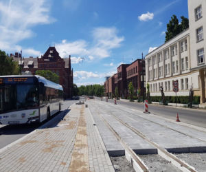 Torowisko prawie gotowe! Są postępy w pracach na al. św. Jana Pawła II