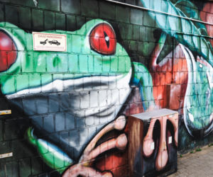 Przy ul. Mieszka I w Siedlcach można podziwiać całą galerię murali i graffiti