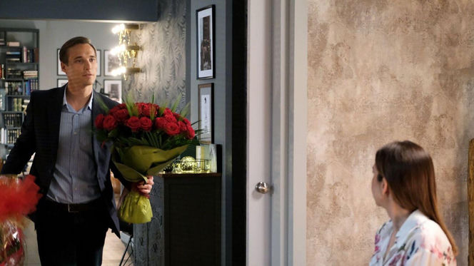 M jak miłość odc. 1891. Aneta (Ilona Janyst), Olek (Maurycy Popiel)