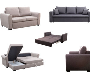 Szara sofa do salonu: szare meble tapicerowane