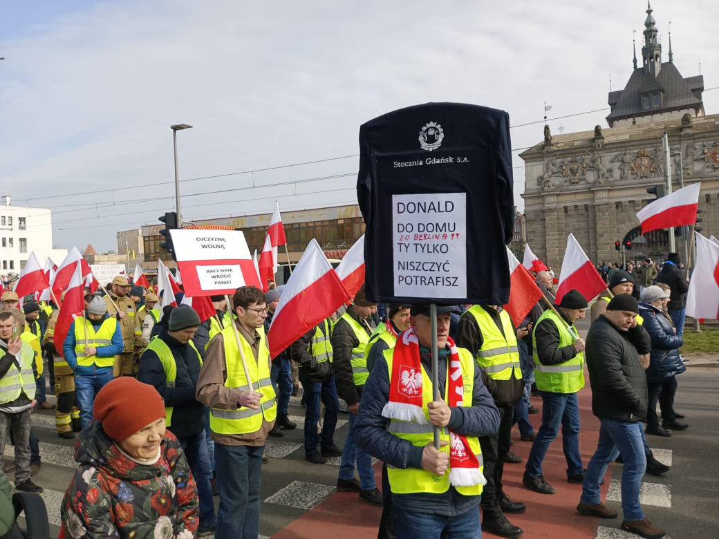 Protest rolników w Pomorskiem. Blokady na drogach krajowych i w centrum Gdańsk