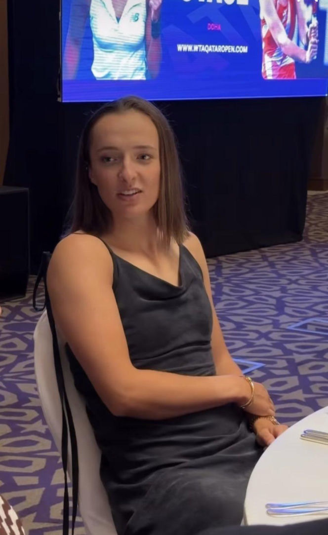 Iga Świątek na Players Party