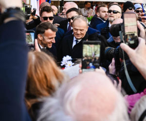 Emmanuel Macron już w Gdańsku i wzbudza ogromne zainteresowanie!