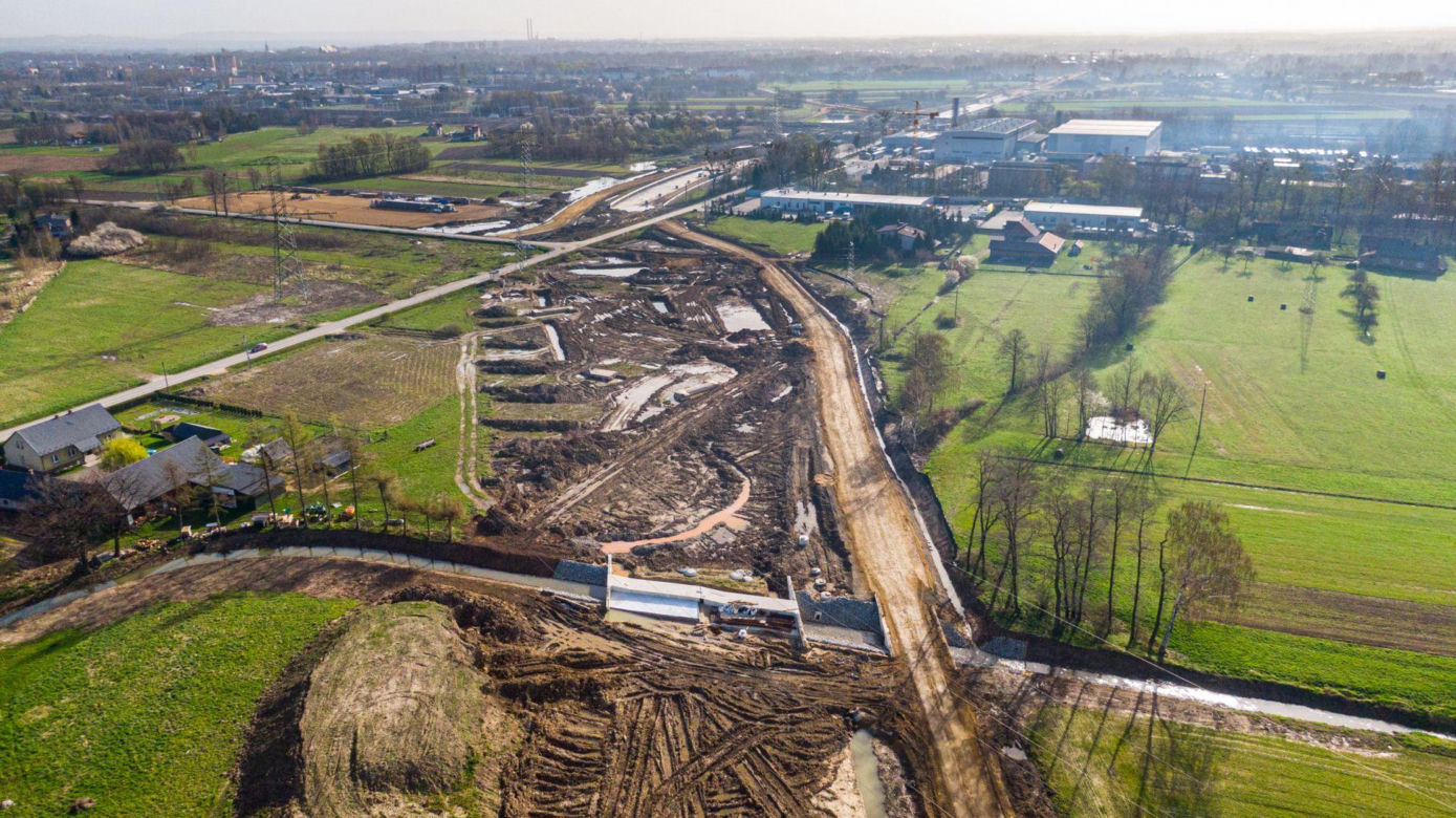 Budowa obwodnicy Oświęcimia - kwiecień 2024