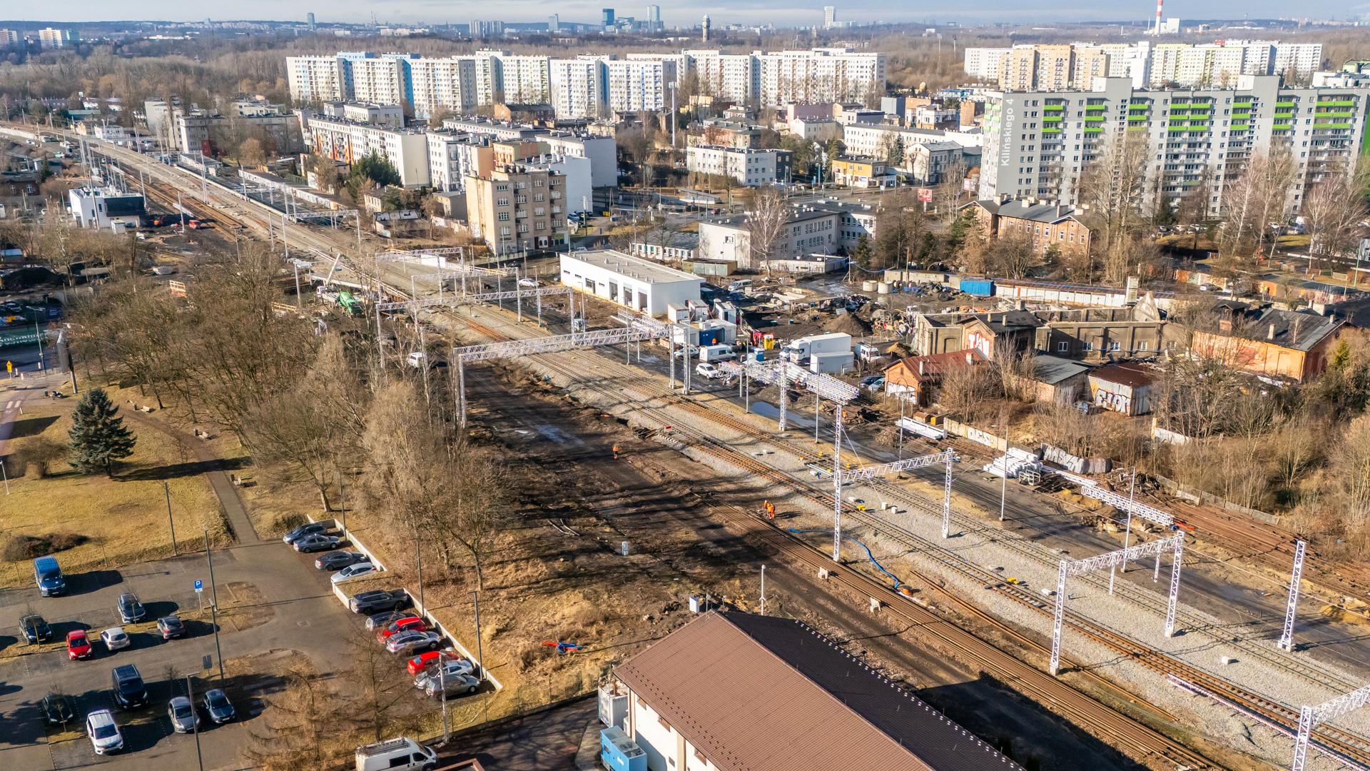 Przebudowa linii kolejowej E65 w Sosnowcu, remonty wiaduktów, dworca, peronów