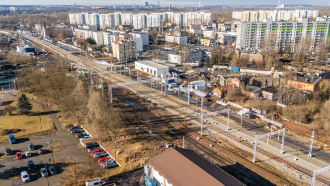 Przebudowa linii kolejowej E65 w Sosnowcu, remonty wiaduktów, dworca, peronów