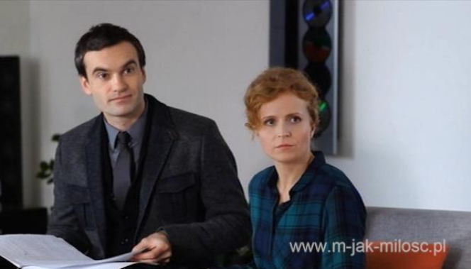 M jak miłość. Chris (Mariusz Zaniewski), Ewa (Dominika Kluźniak)