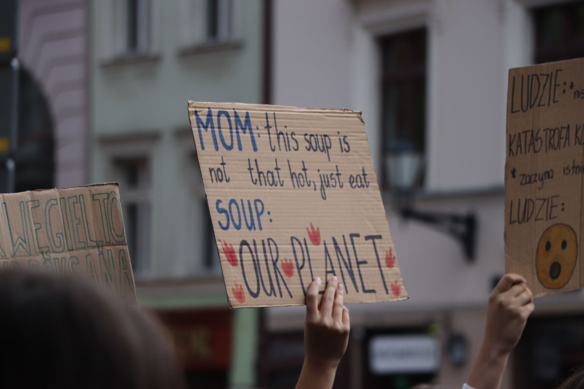Młodzieżowy Strajk Klimatyczny w Toruniu. Protestowali przeciwko rządowi i korporacjom
