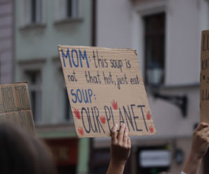 Młodzieżowy Strajk Klimatyczny w Toruniu. Protestowali przeciwko rządowi i korporacjom