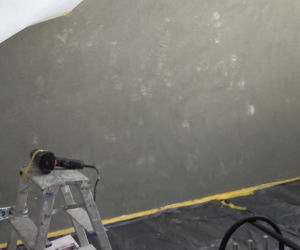 Metamorfoza ściany w salonie BETON na ścianie!