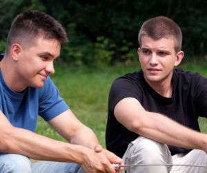 M jak miłość odc. 1902. Mateusz (Rafał Kowalski), Janek Winiar (Jakub Sirko)