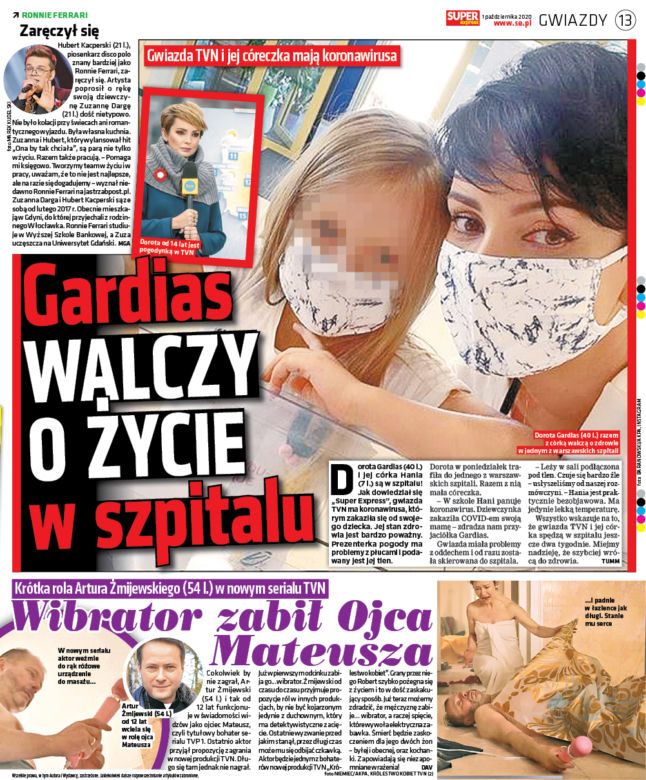 Córka Doroty Gardias wyzdrowiała