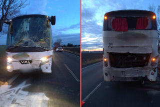 Zderzenie autobusów pod Wrocławiem. Są ranni 
